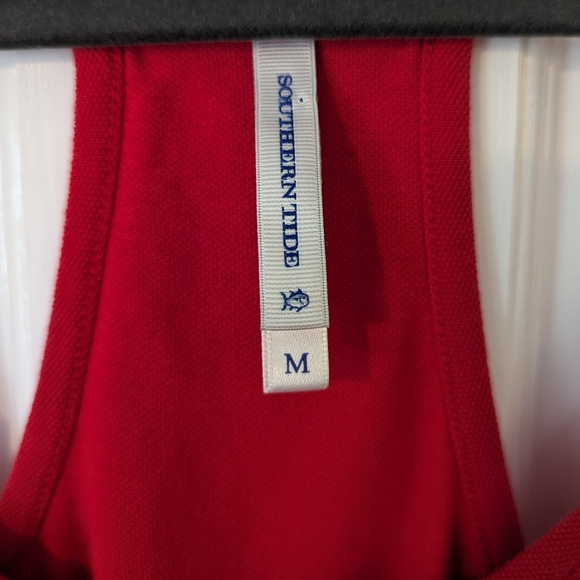 Southern Tide pink spaghetti strap scalloped dress size M - Picture 6 of 6